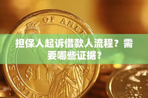 北京担保人起诉借款人流程?需要哪些证据? 北京担保人起诉借款人流程?需要哪些证据?